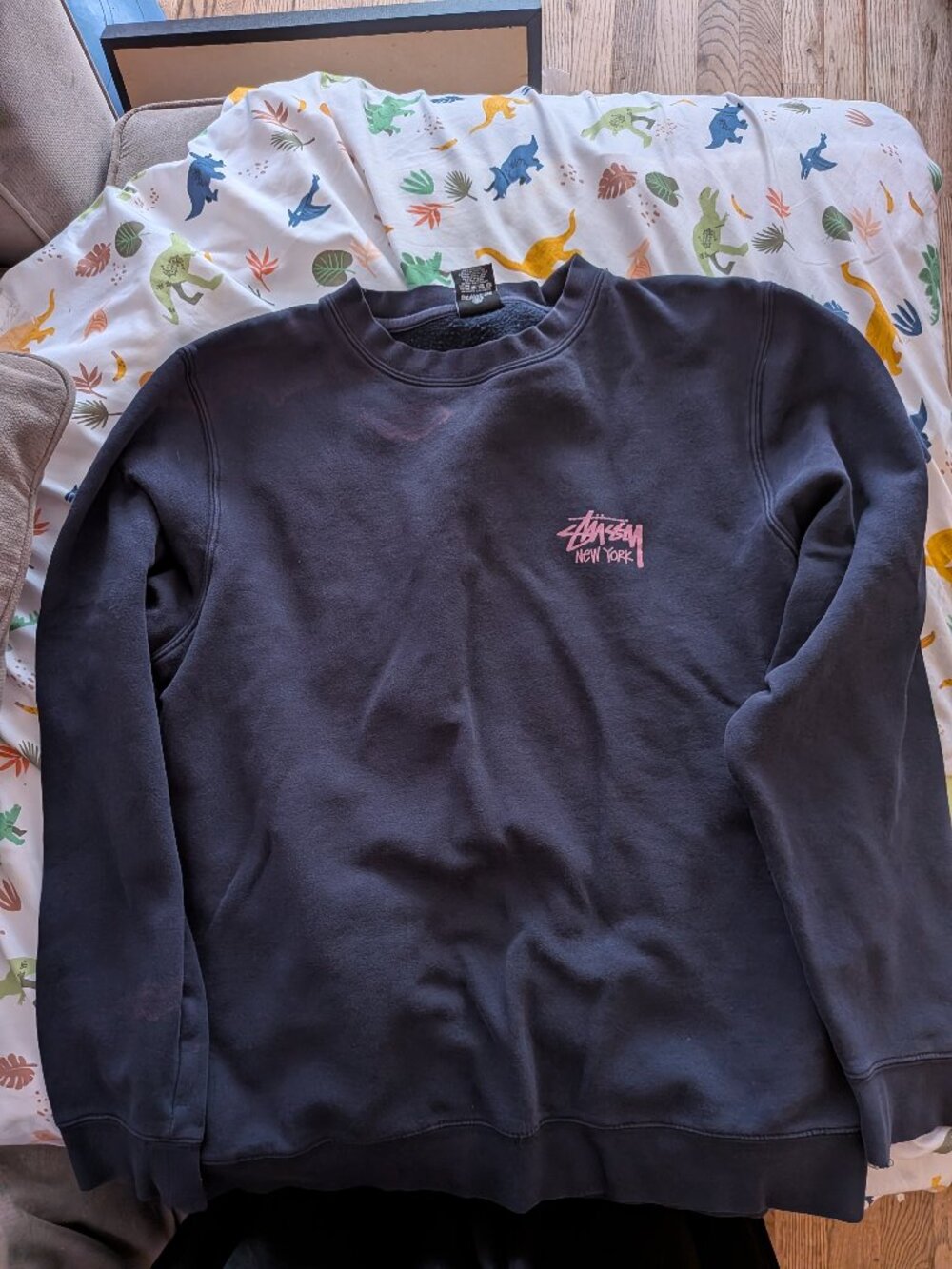 XL Vintage Navy Blue Stussy Sweatshirt